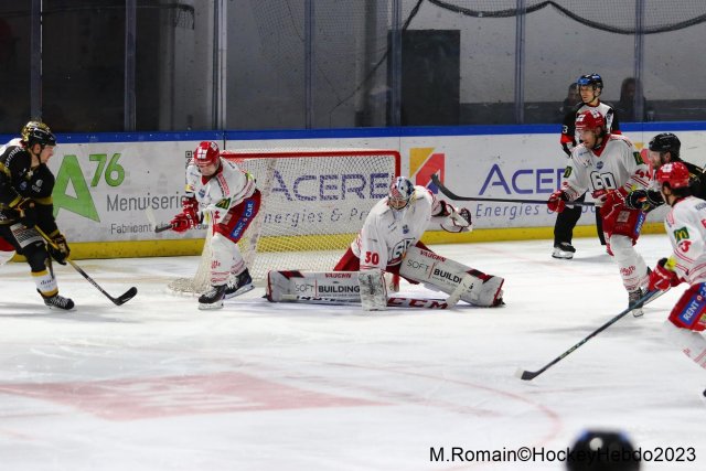 Photo hockey match Rouen - Grenoble  le 05/12/2023