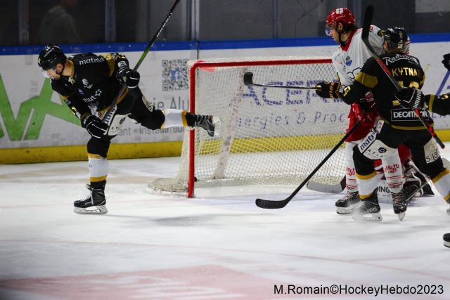 Photo hockey match Rouen - Grenoble  le 05/12/2023