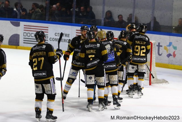 Photo hockey match Rouen - Grenoble  le 05/12/2023