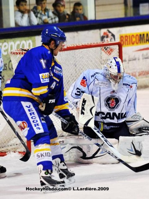 Photo hockey match Villard-de-Lans - Angers  le 10/10/2009