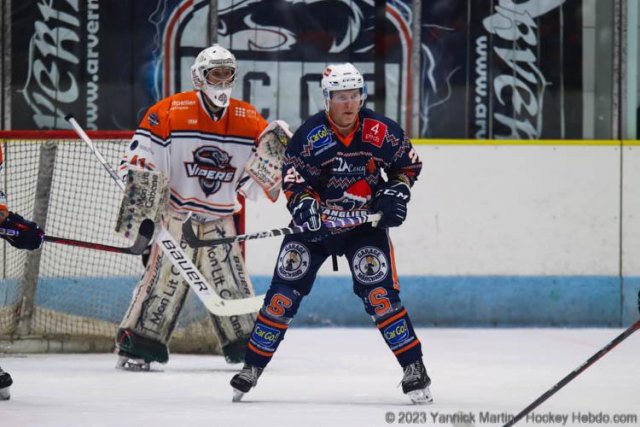 Photo hockey match Clermont-Ferrand - Montpellier  le 09/12/2023