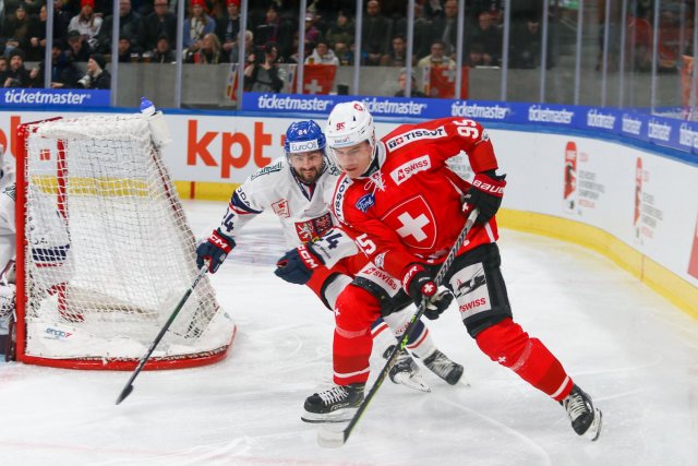 Photo hockey match Switzerland - Czech Republic le 16/12/2023