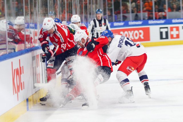 Photo hockey match Switzerland - Czech Republic le 16/12/2023
