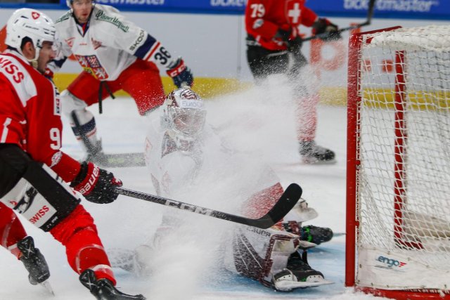 Photo hockey match Switzerland - Czech Republic le 16/12/2023