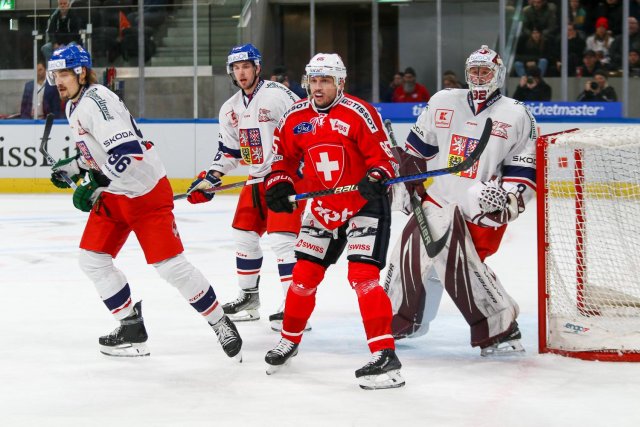 Photo hockey match Switzerland - Czech Republic le 16/12/2023