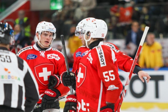 Photo hockey match Switzerland - Czech Republic le 16/12/2023