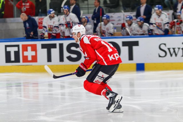 Photo hockey match Switzerland - Czech Republic le 16/12/2023