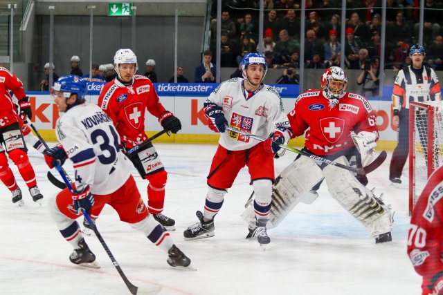 Photo hockey match Switzerland - Czech Republic le 16/12/2023