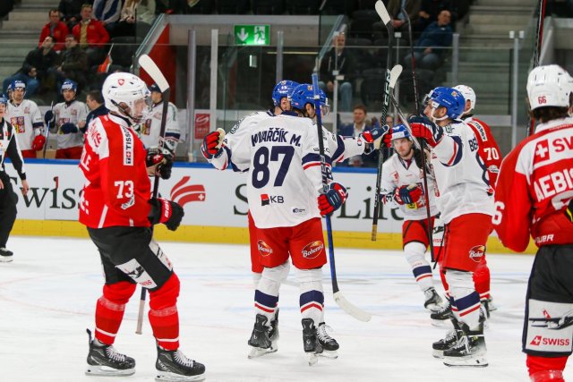 Photo hockey match Switzerland - Czech Republic le 16/12/2023