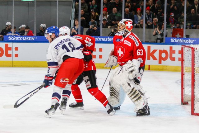Photo hockey match Switzerland - Czech Republic le 16/12/2023
