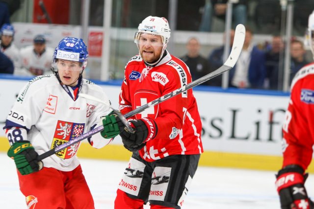 Photo hockey match Switzerland - Czech Republic le 16/12/2023