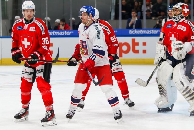 Photo hockey match Switzerland - Czech Republic le 16/12/2023
