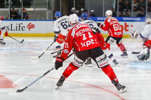Photo hockey match Switzerland - Czech Republic le 16/12/2023