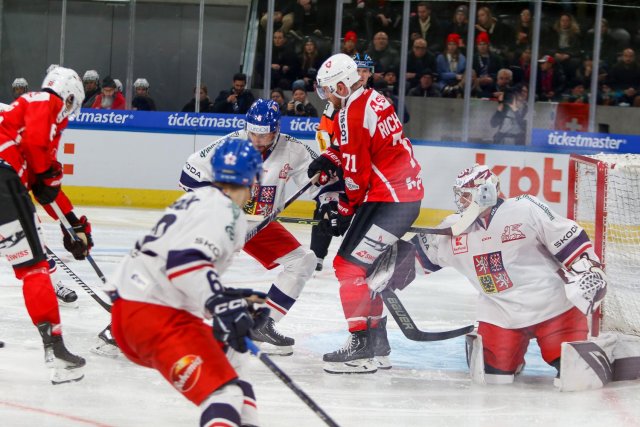 Photo hockey match Switzerland - Czech Republic le 16/12/2023