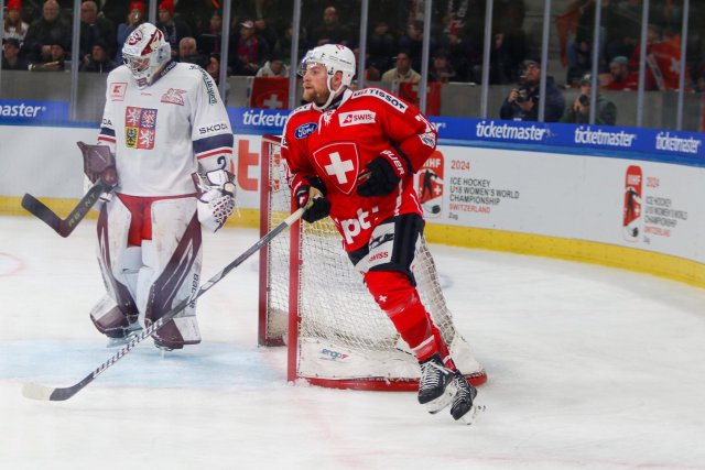 Photo hockey match Switzerland - Czech Republic le 16/12/2023