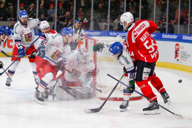 Photo hockey match Switzerland - Czech Republic le 16/12/2023