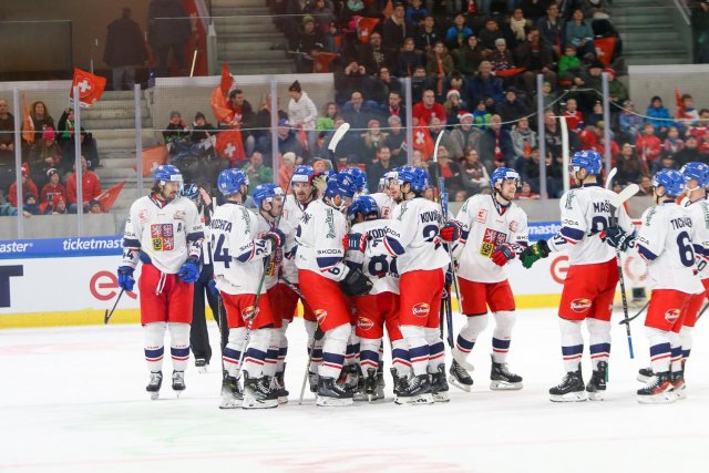 Photo hockey match Switzerland - Czech Republic le 16/12/2023