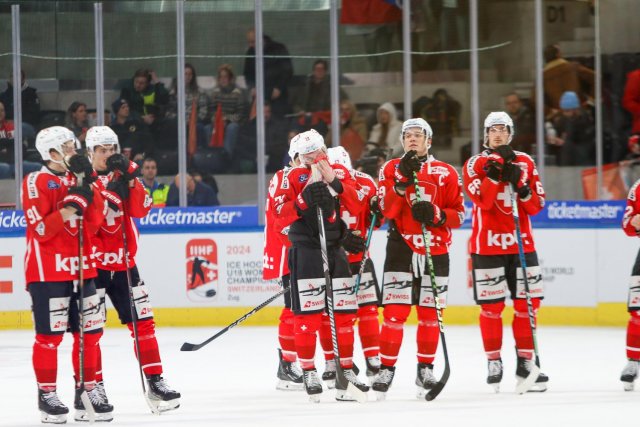 Photo hockey match Switzerland - Czech Republic le 16/12/2023