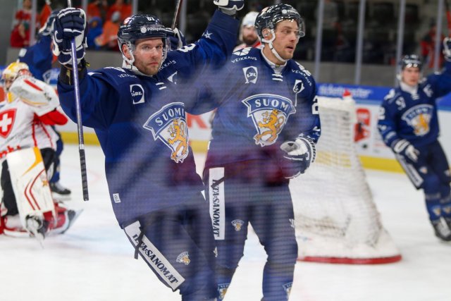 Photo hockey match Switzerland - Finland le 17/12/2023