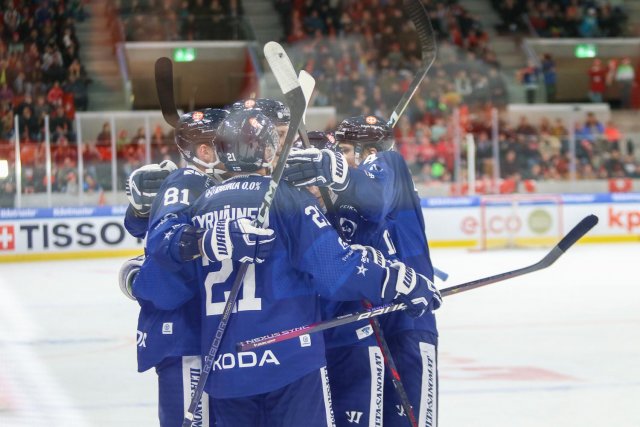 Photo hockey match Switzerland - Finland le 17/12/2023