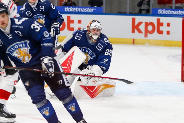 Photo hockey match Switzerland - Finland le 17/12/2023