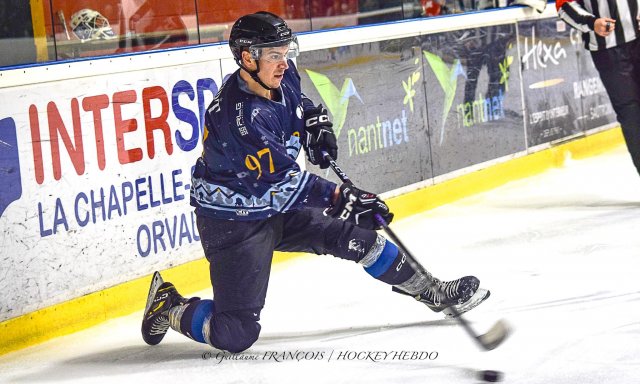 Photo hockey match Nantes - Epinal  le 16/12/2023