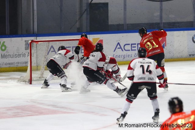 Photo hockey match Rouen - Briançon  le 22/12/2023