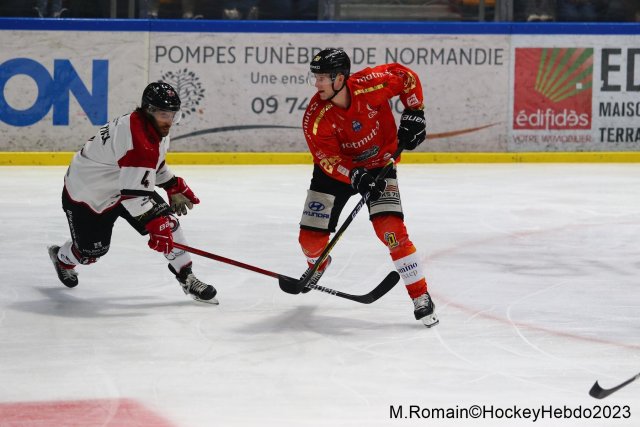 Photo hockey match Rouen - Briançon  le 22/12/2023