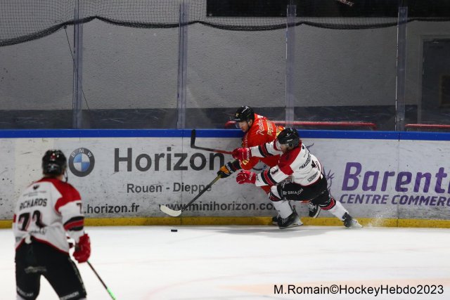 Photo hockey match Rouen - Briançon  le 22/12/2023