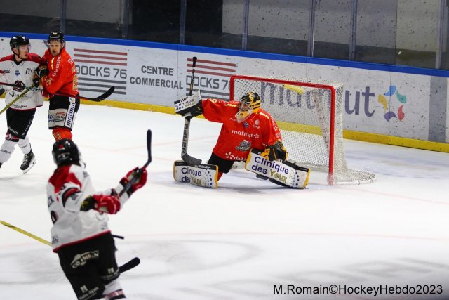 Photo hockey match Rouen - Briançon  le 22/12/2023