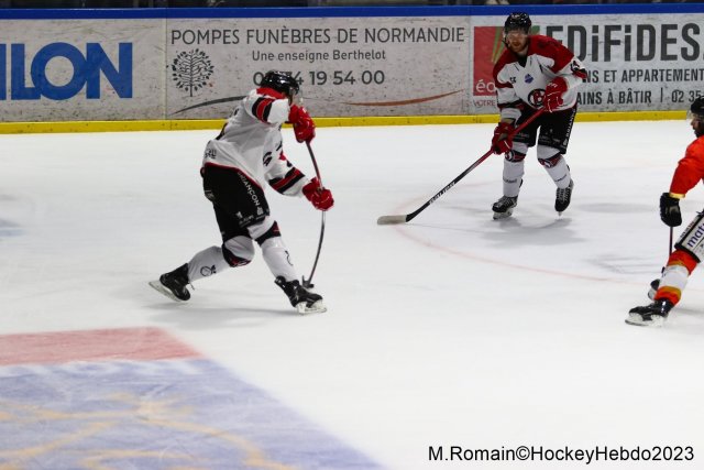 Photo hockey match Rouen - Briançon  le 22/12/2023