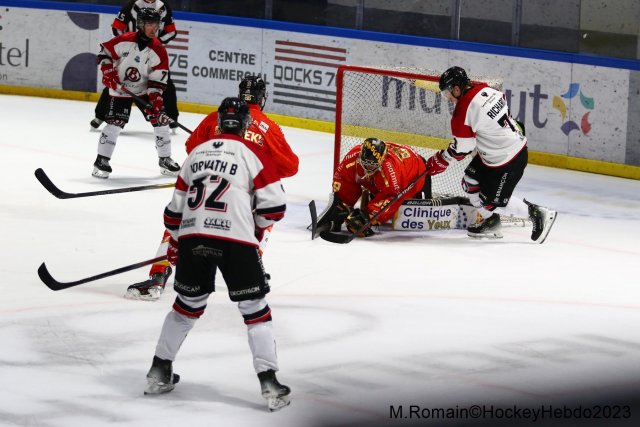 Photo hockey match Rouen - Briançon  le 22/12/2023