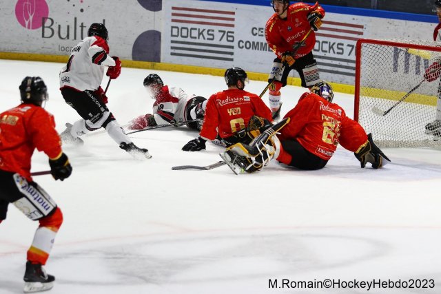 Photo hockey match Rouen - Briançon  le 22/12/2023