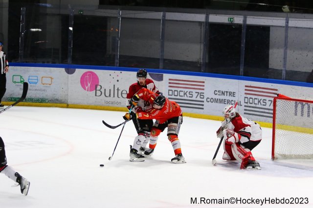 Photo hockey match Rouen - Briançon  le 22/12/2023
