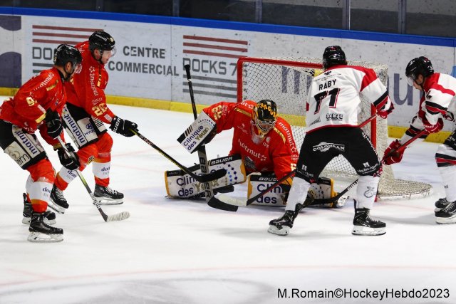 Photo hockey match Rouen - Briançon  le 22/12/2023