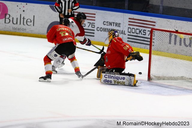 Photo hockey match Rouen - Briançon  le 22/12/2023