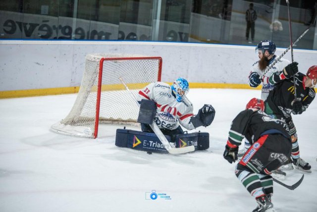 Photo hockey match Mont-Blanc - Caen  le 23/12/2023