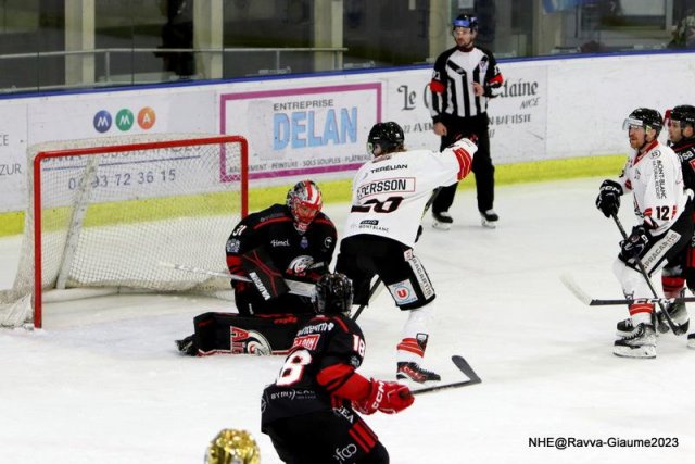 Photo hockey match Nice - Chamonix  le 22/12/2023