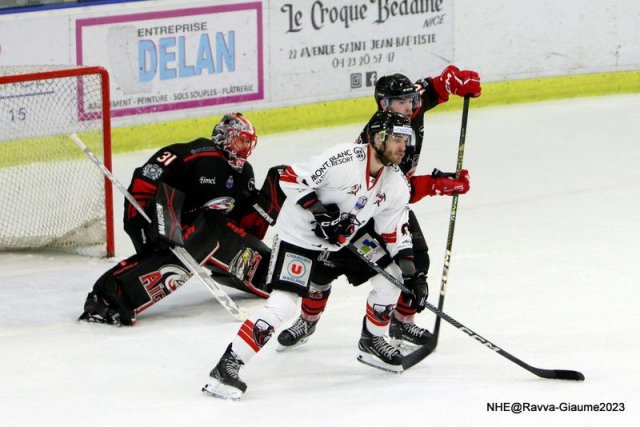 Photo hockey match Nice - Chamonix  le 22/12/2023