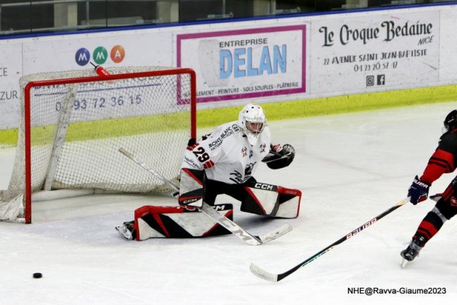 Photo hockey match Nice - Chamonix  le 22/12/2023