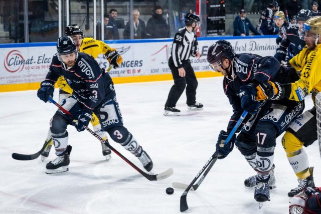 Photo hockey match Angers  - Rouen le 28/12/2023