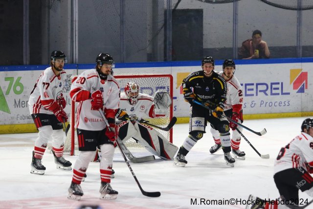 Photo hockey match Rouen - Nice le 03/01/2024