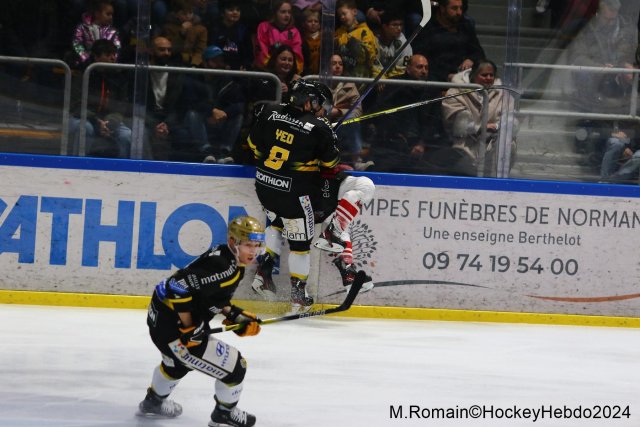 Photo hockey match Rouen - Nice le 03/01/2024