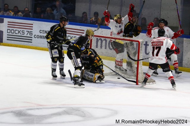Photo hockey match Rouen - Nice le 03/01/2024