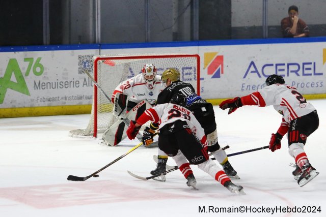 Photo hockey match Rouen - Nice le 03/01/2024