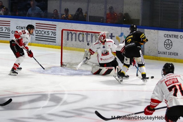 Photo hockey match Rouen - Nice le 03/01/2024
