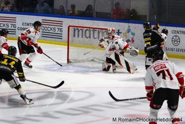 Photo hockey match Rouen - Nice le 03/01/2024