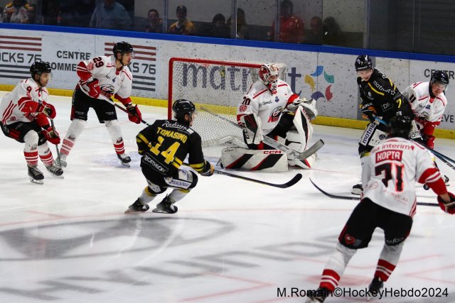 Photo hockey match Rouen - Nice le 03/01/2024