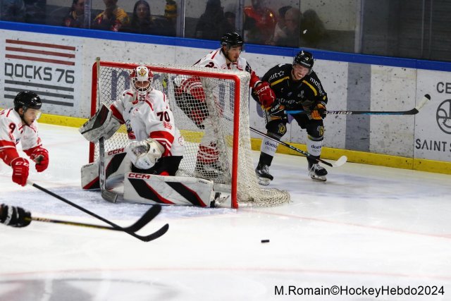 Photo hockey match Rouen - Nice le 03/01/2024