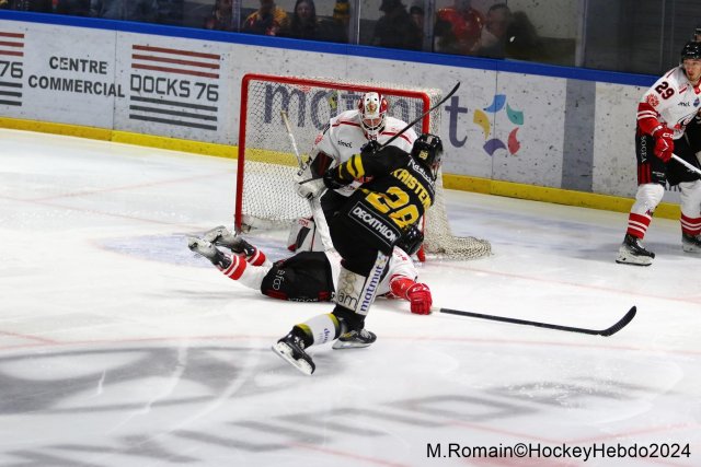 Photo hockey match Rouen - Nice le 03/01/2024